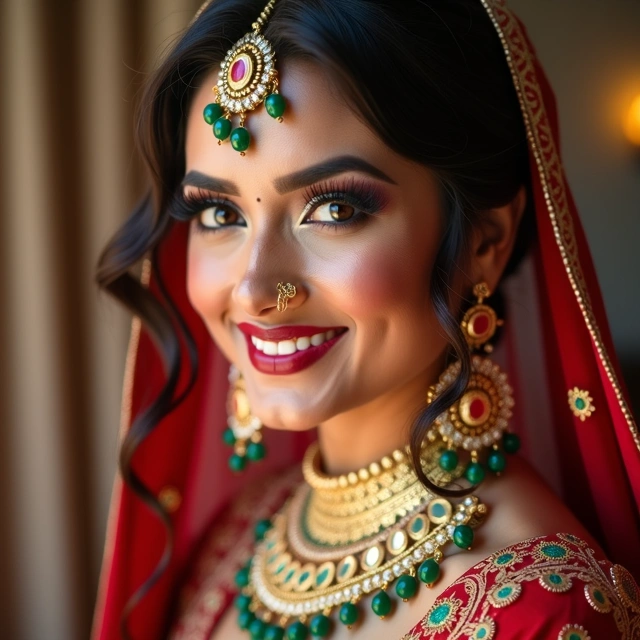 Celebrity inspired bridal look