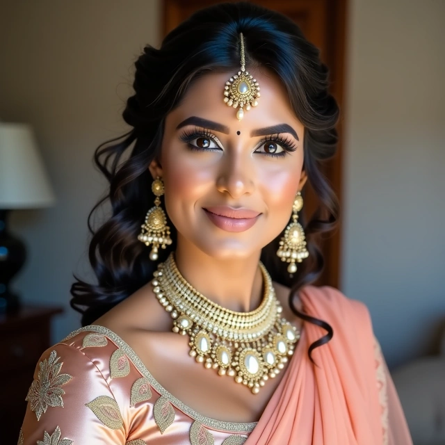 Traditional engagement makeup