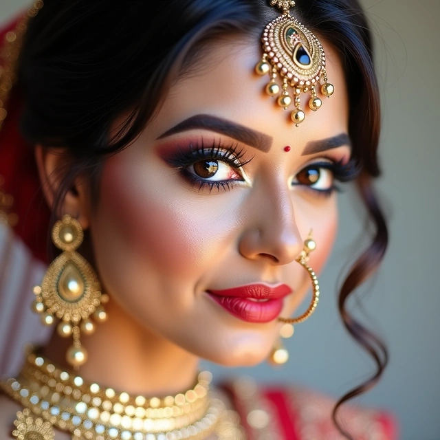 HD makeup closeup