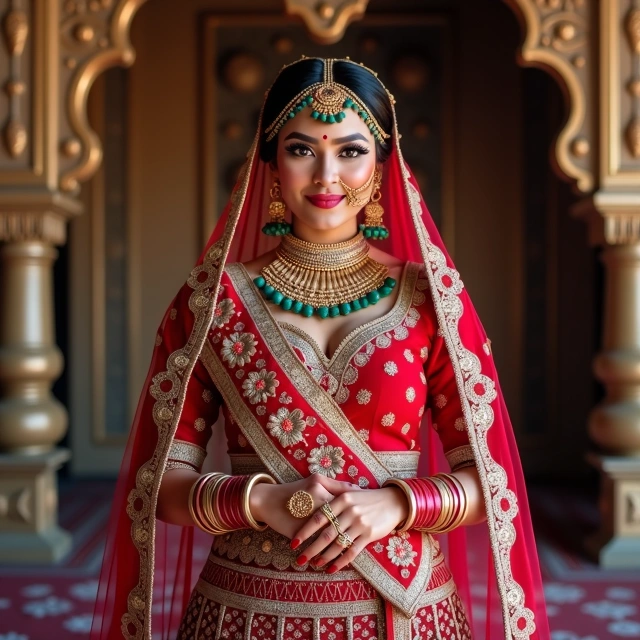 Punjabi royal bridal look