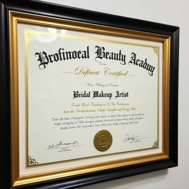 Bridal makeup certification