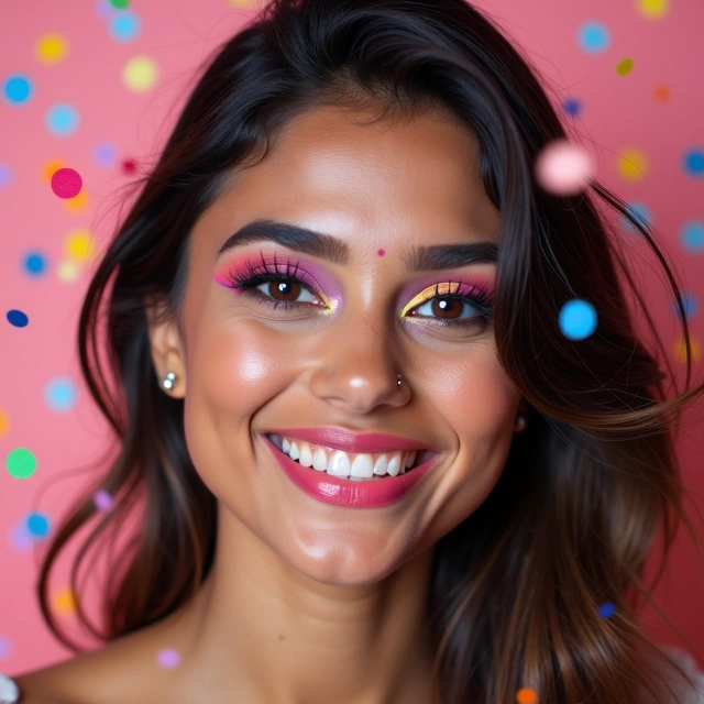 Birthday party makeup