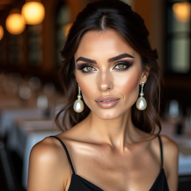 Dinner party elegant makeup