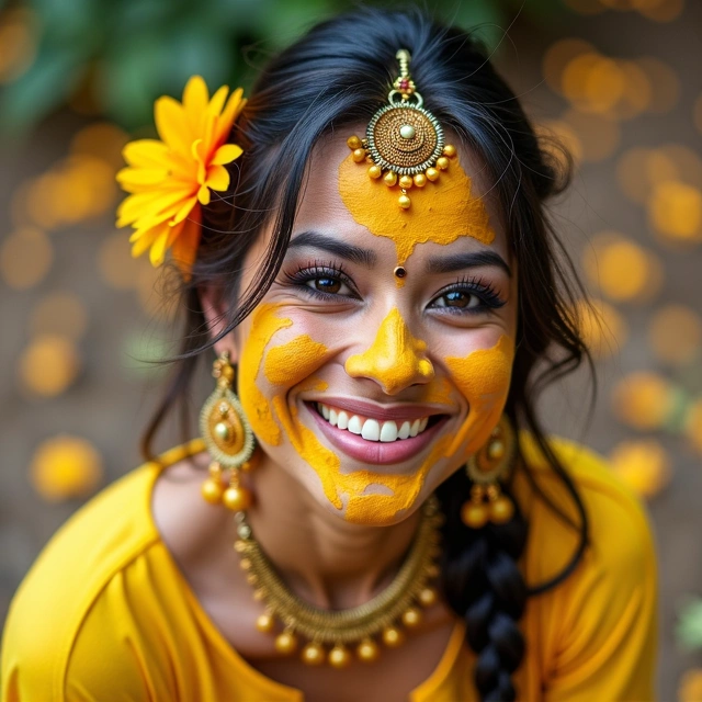 Haldi ceremony makeup