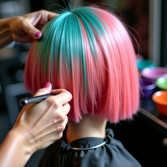 Hair colouring service